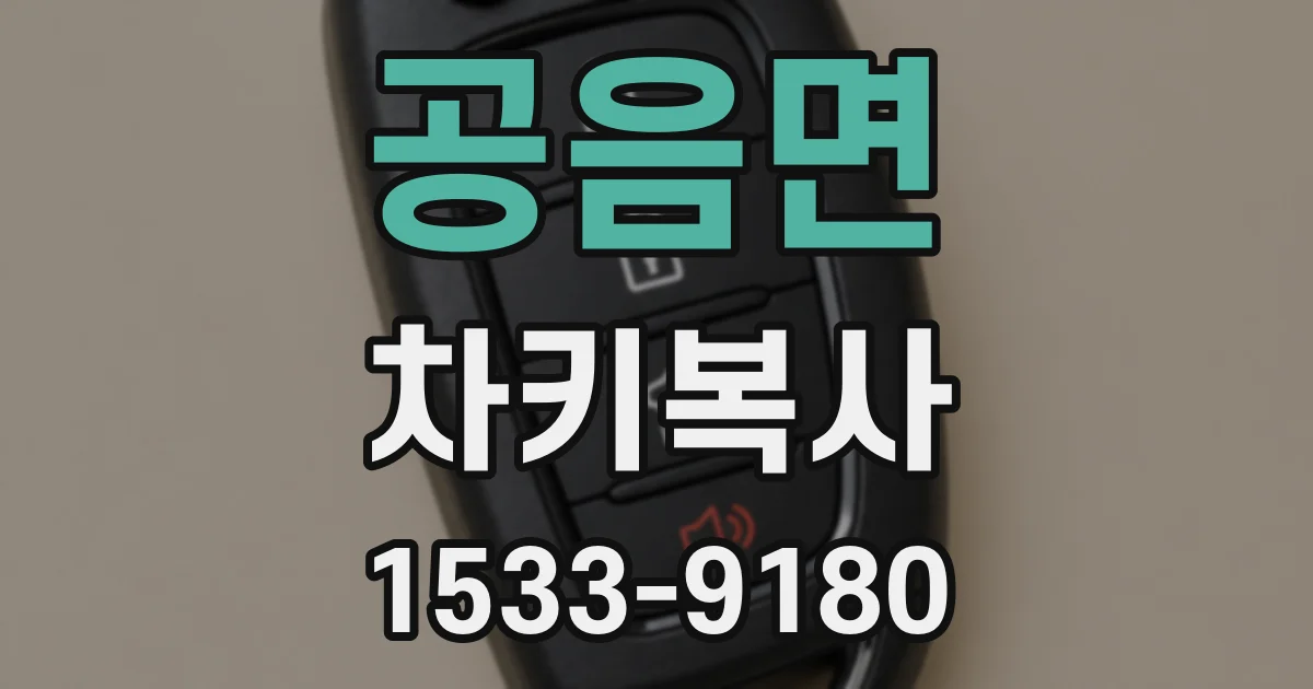 공음면 차키복사