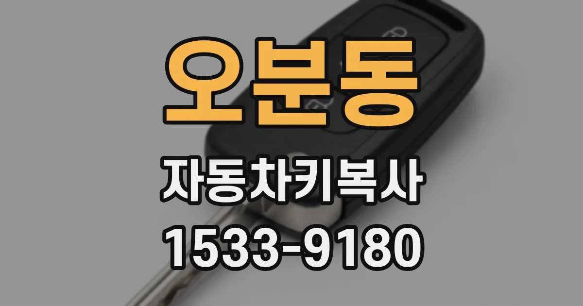 오분동 자동차키복사