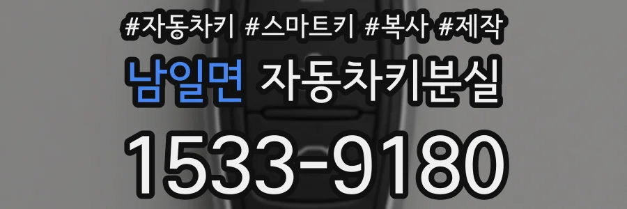 남일면 자동차키분실