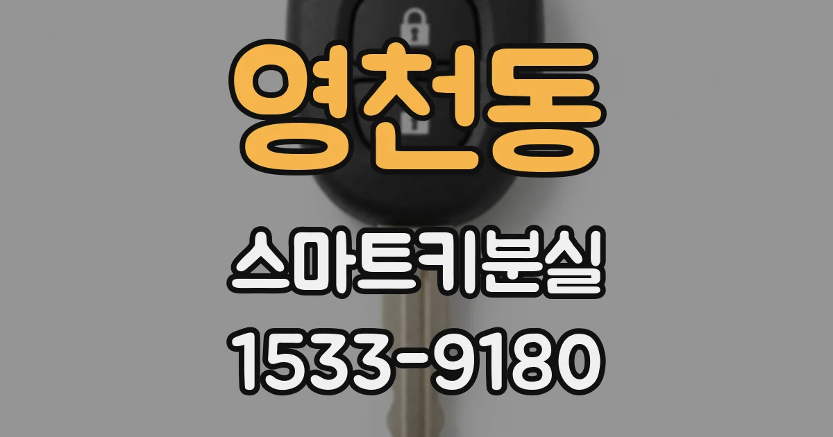 영천동 스마트키분실
