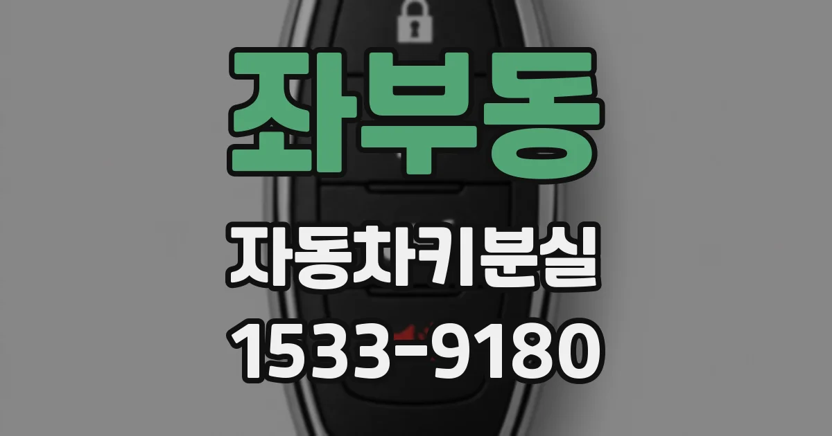 좌부동 자동차키분실