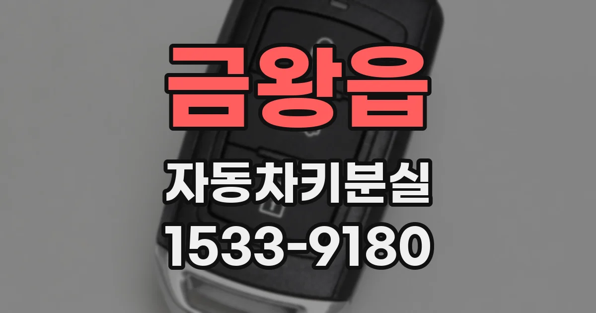 금왕읍 자동차키분실