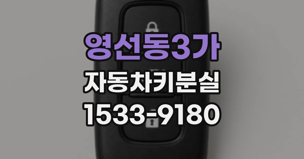 영선동3가 자동차키분실