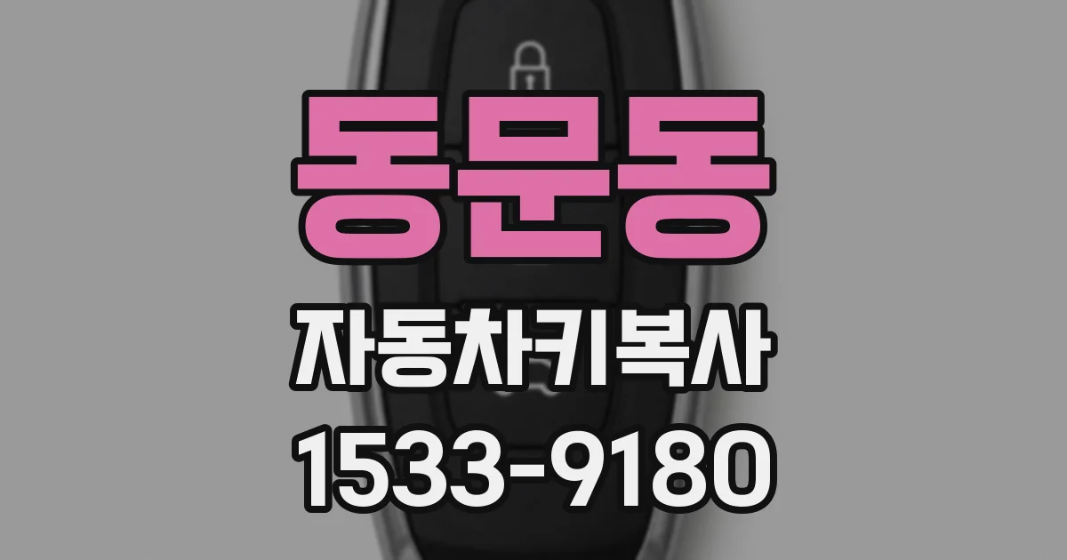 동문동 자동차키복사