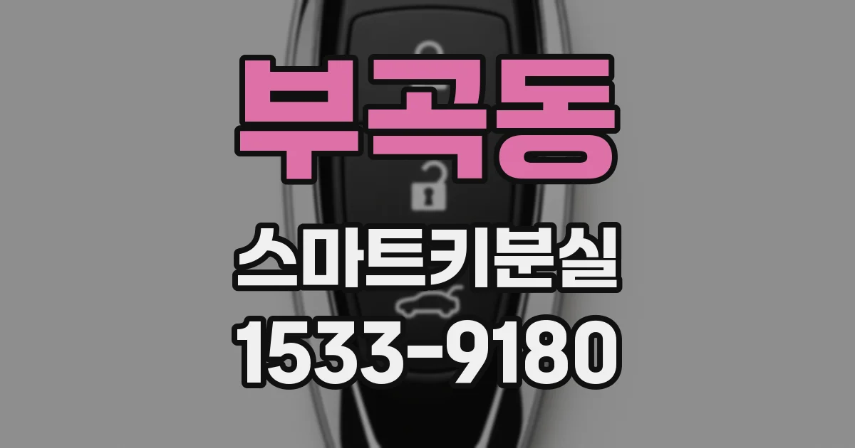 부곡동 스마트키분실