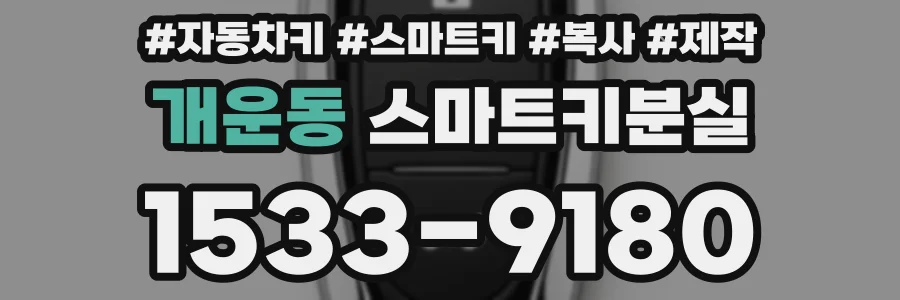 개운동 스마트키분실