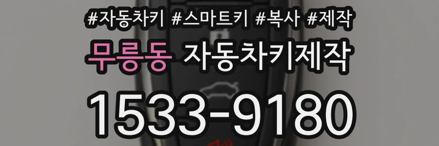 무릉동 자동차키제작