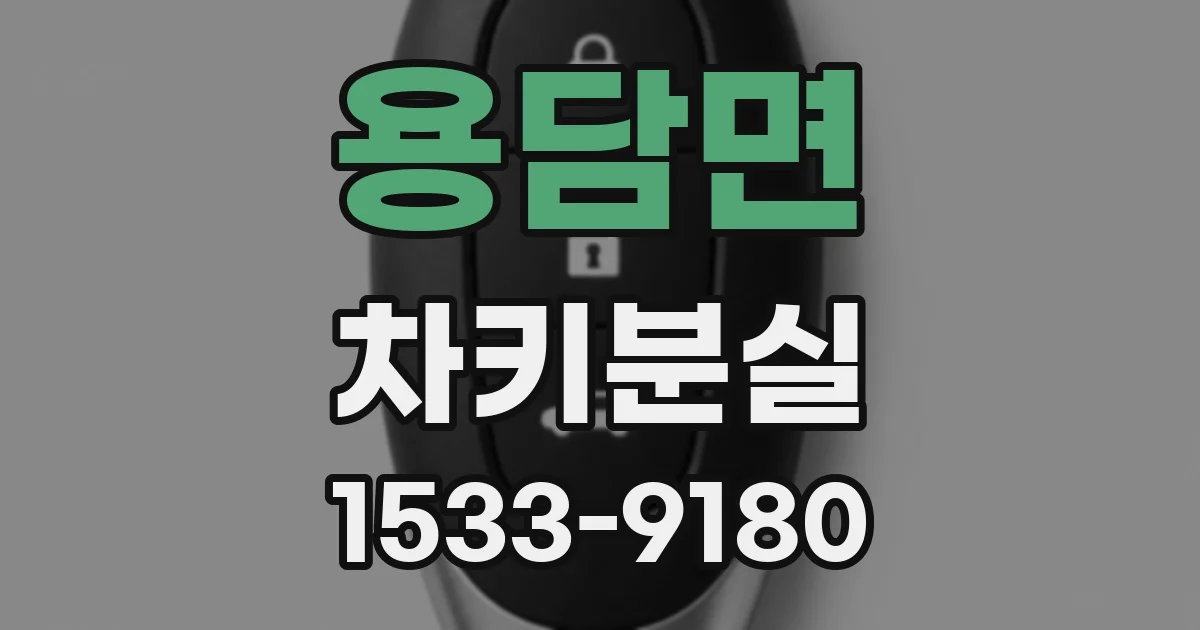 용담면 차키분실