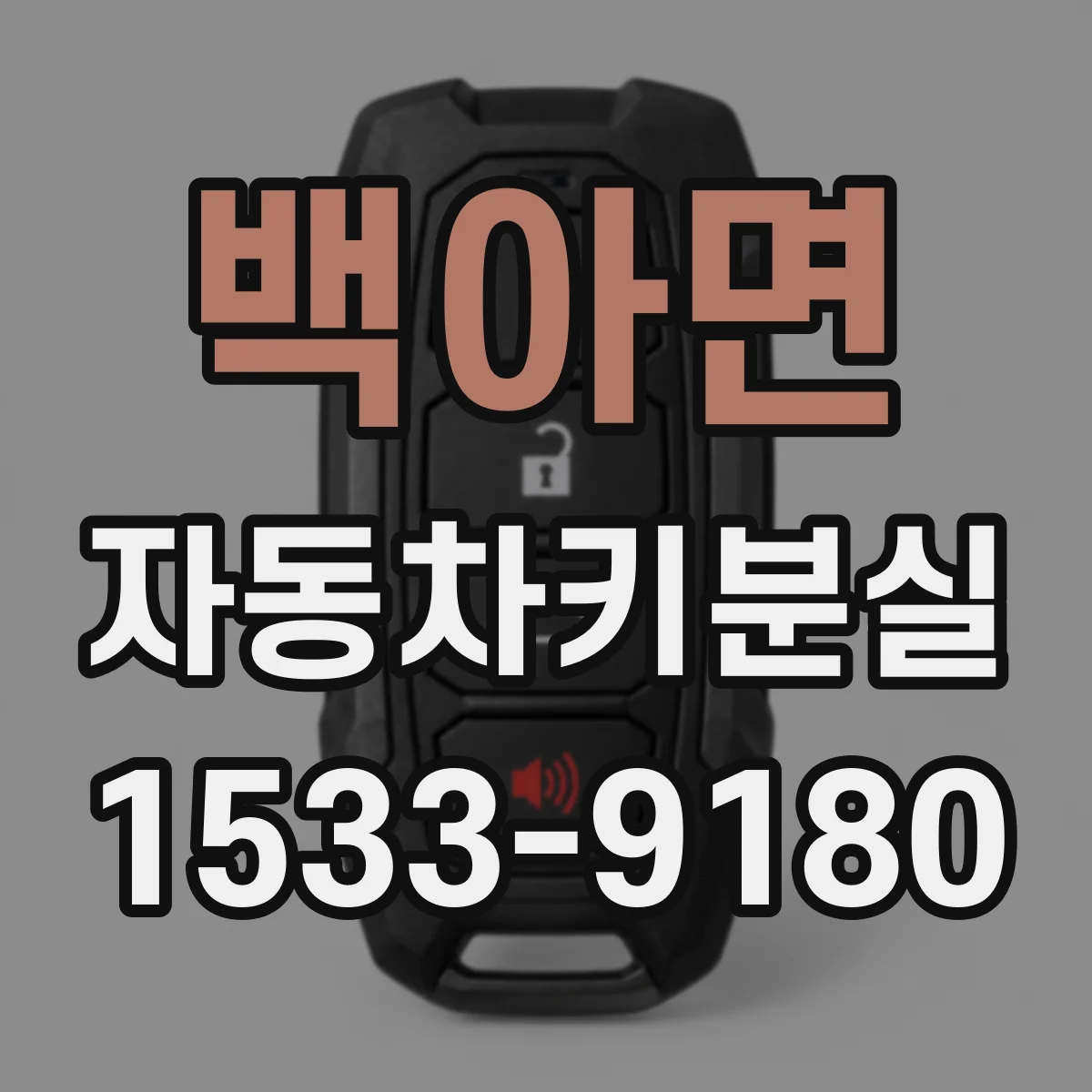 백아면 자동차키분실