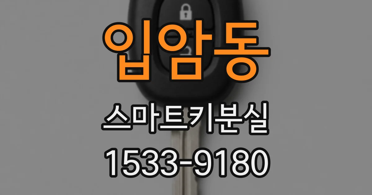 입암동 스마트키분실
