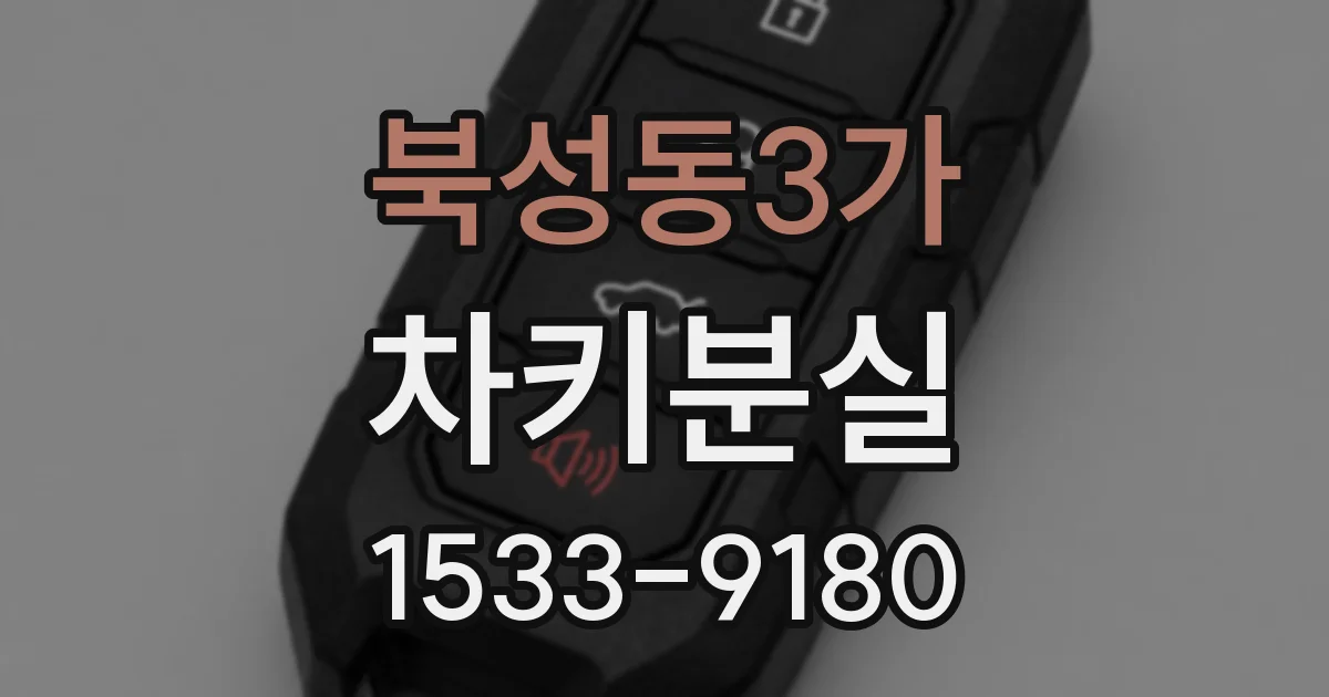 북성동3가 차키분실