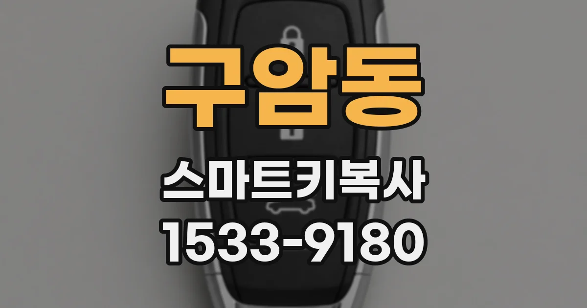 구암동 스마트키복사