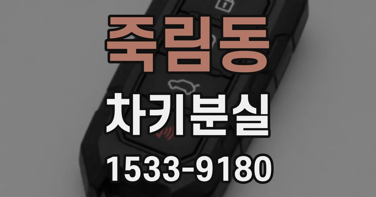 죽림동 차키분실