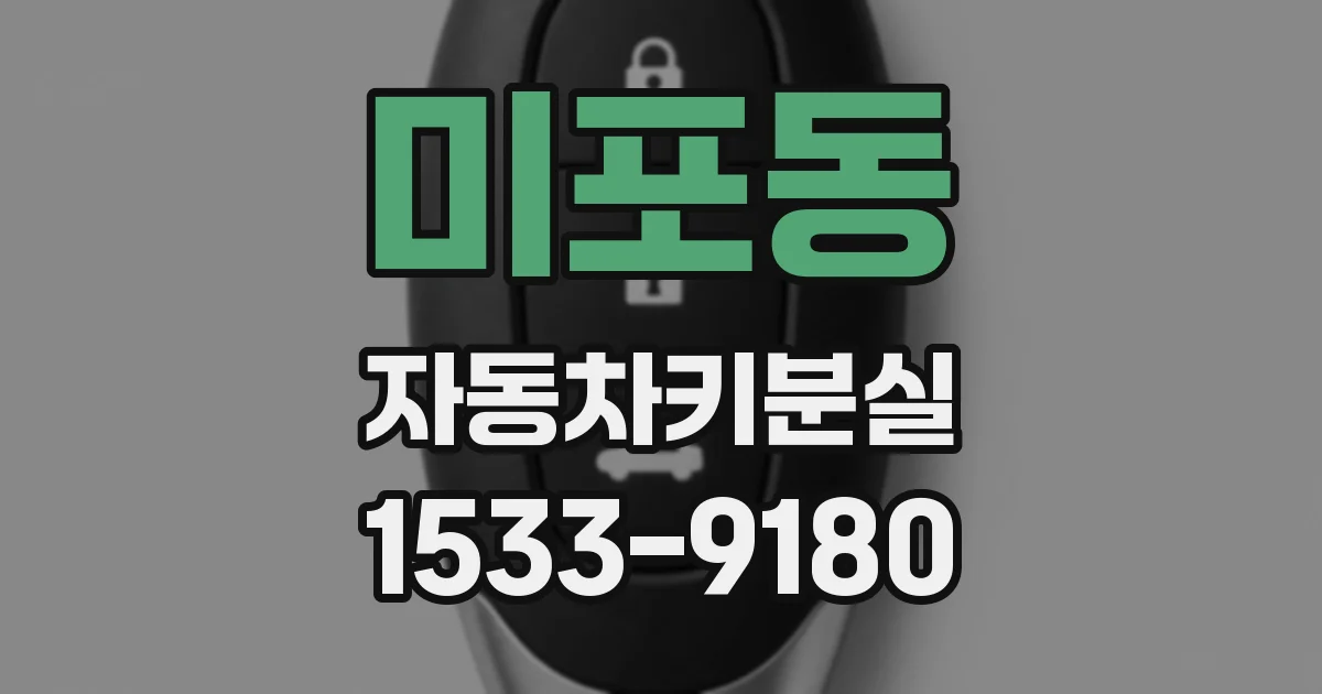 미포동 자동차키분실