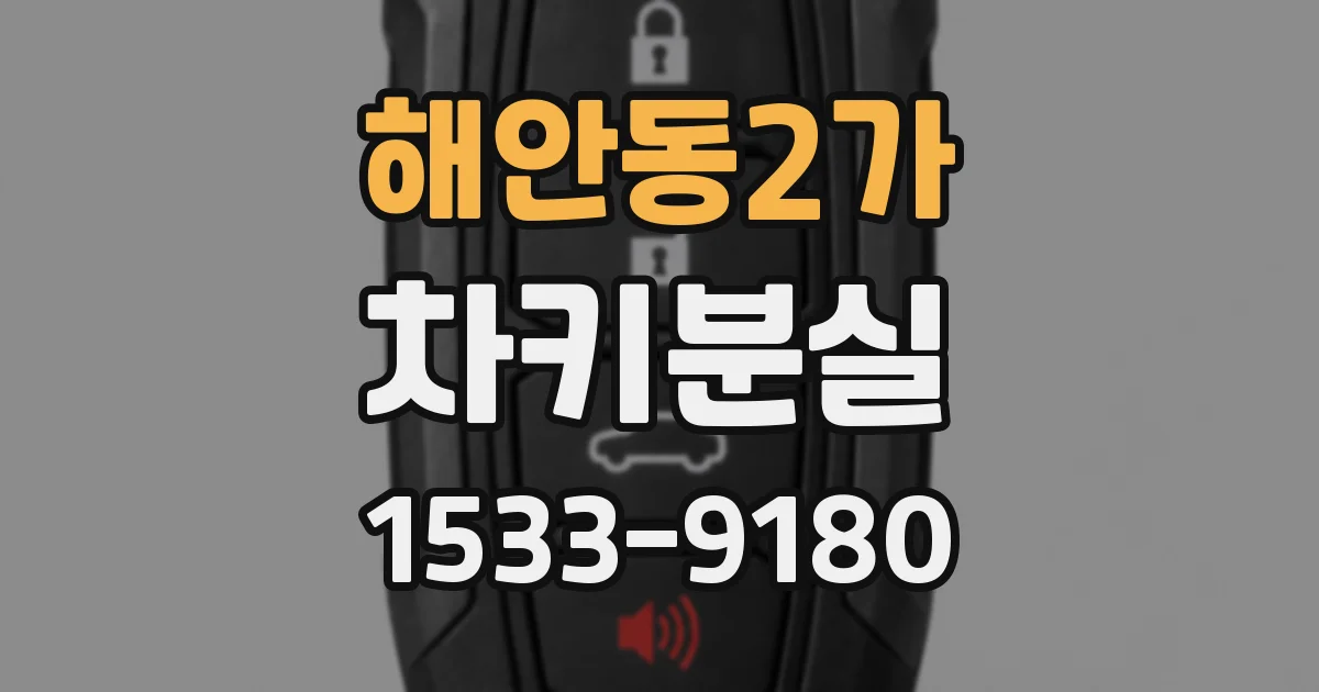 해안동2가 차키분실
