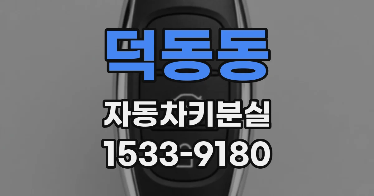 덕동동 자동차키분실