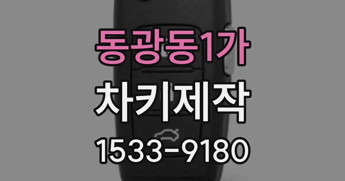 동광동1가 차키제작