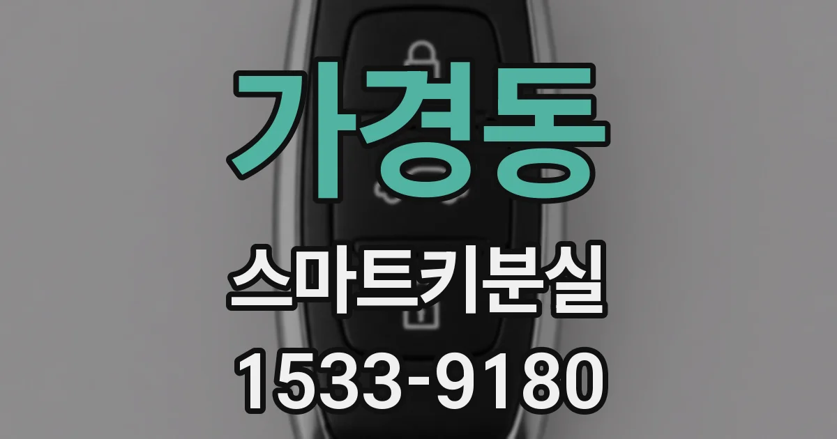 가경동 스마트키분실