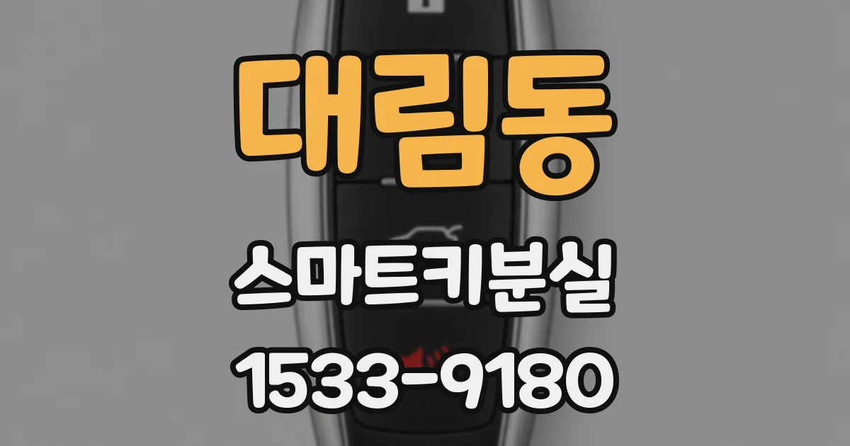 대림동 스마트키분실