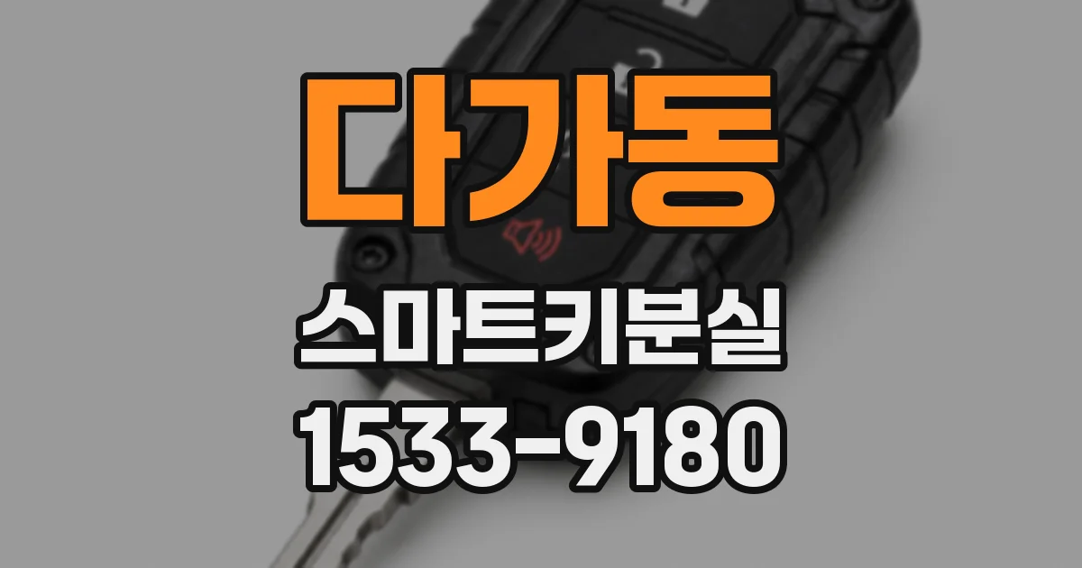 다가동 스마트키분실