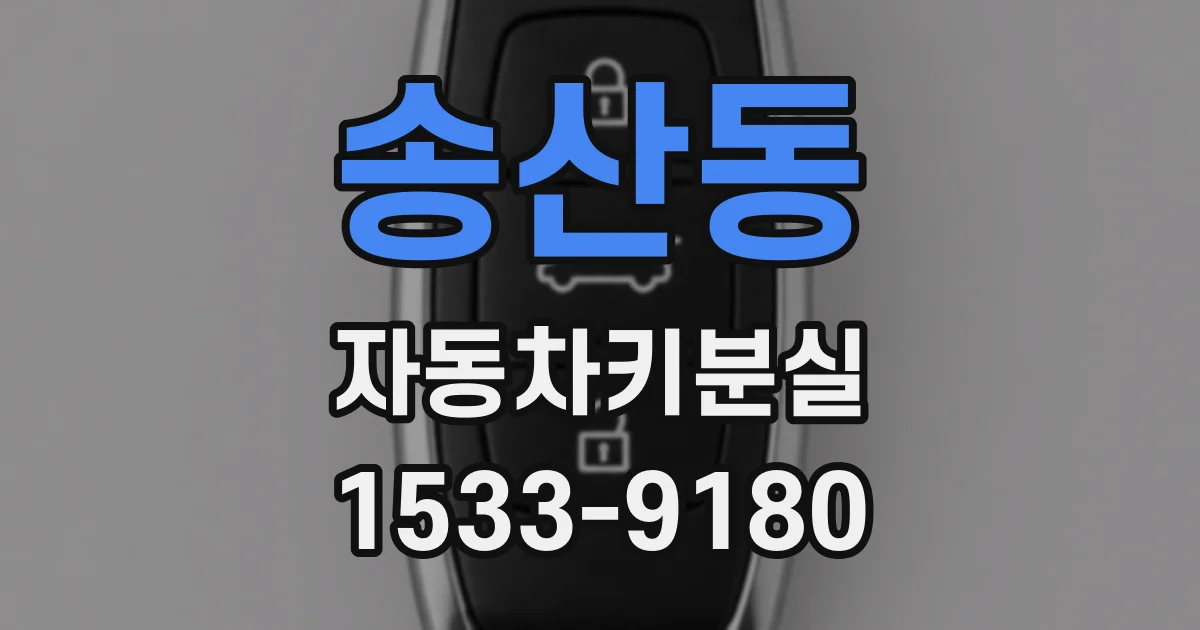 송산동 자동차키분실