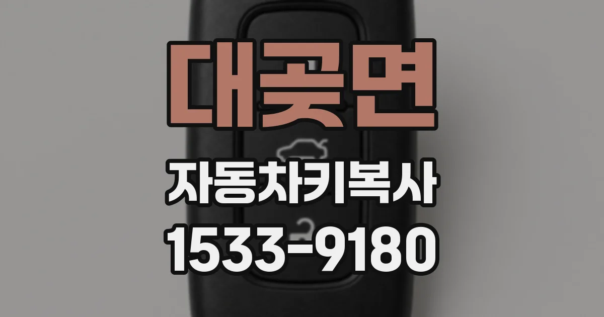 대곶면 자동차키복사