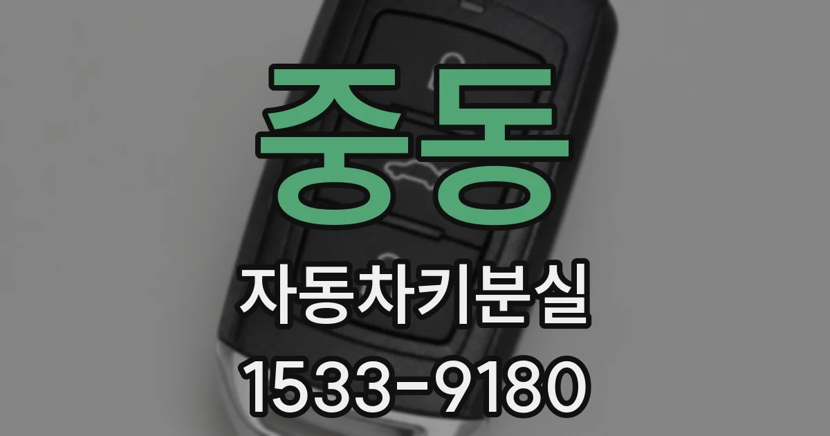 중동 자동차키분실