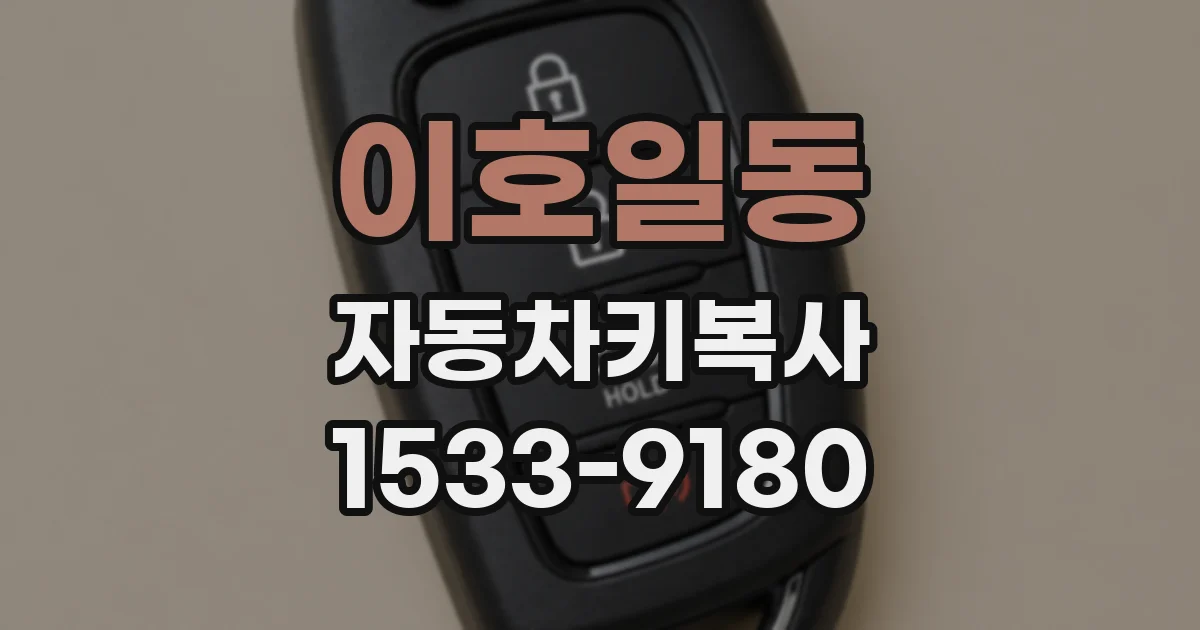이호일동 자동차키복사