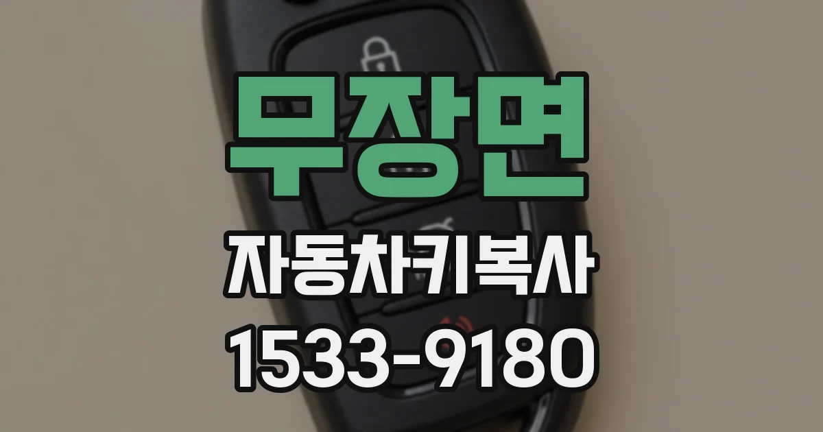 무장면 자동차키복사