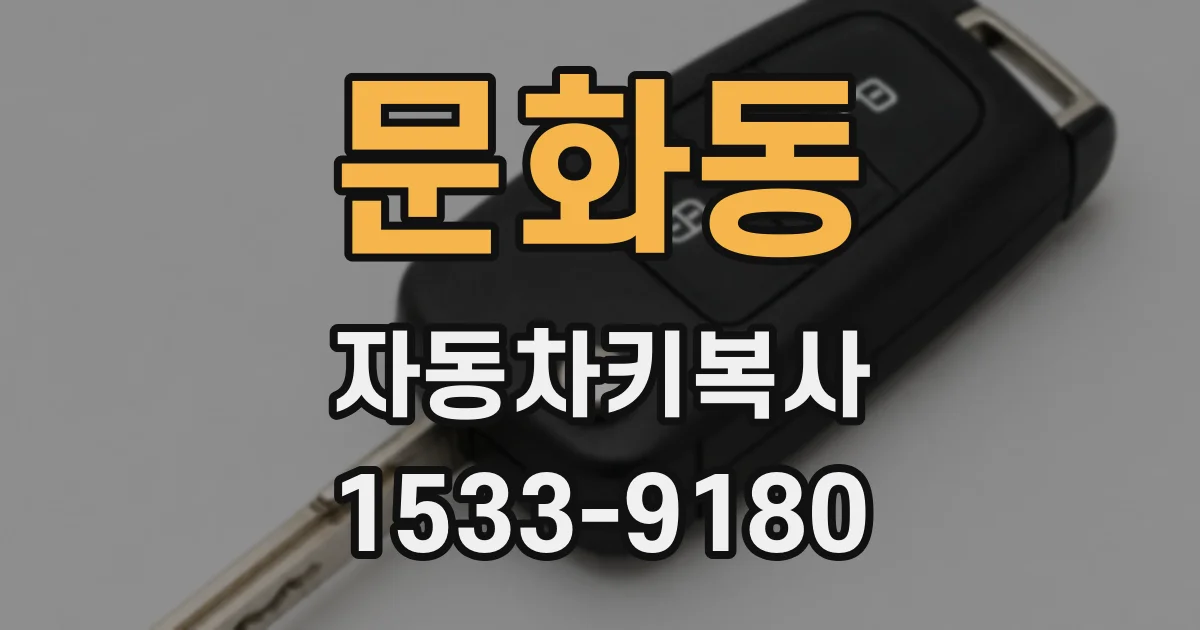 문화동 자동차키복사