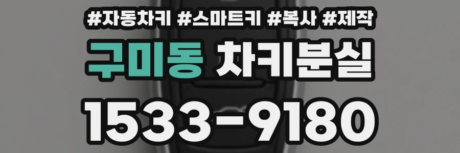 구미동 차키분실