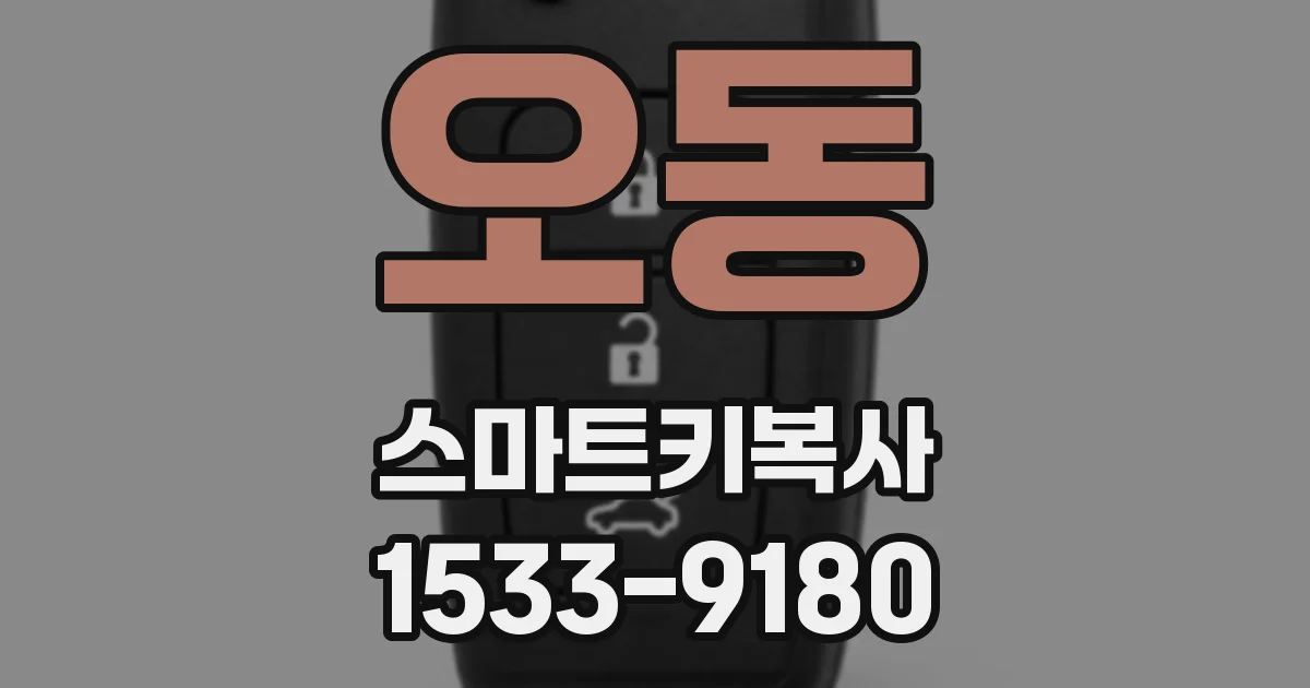 오동 스마트키복사