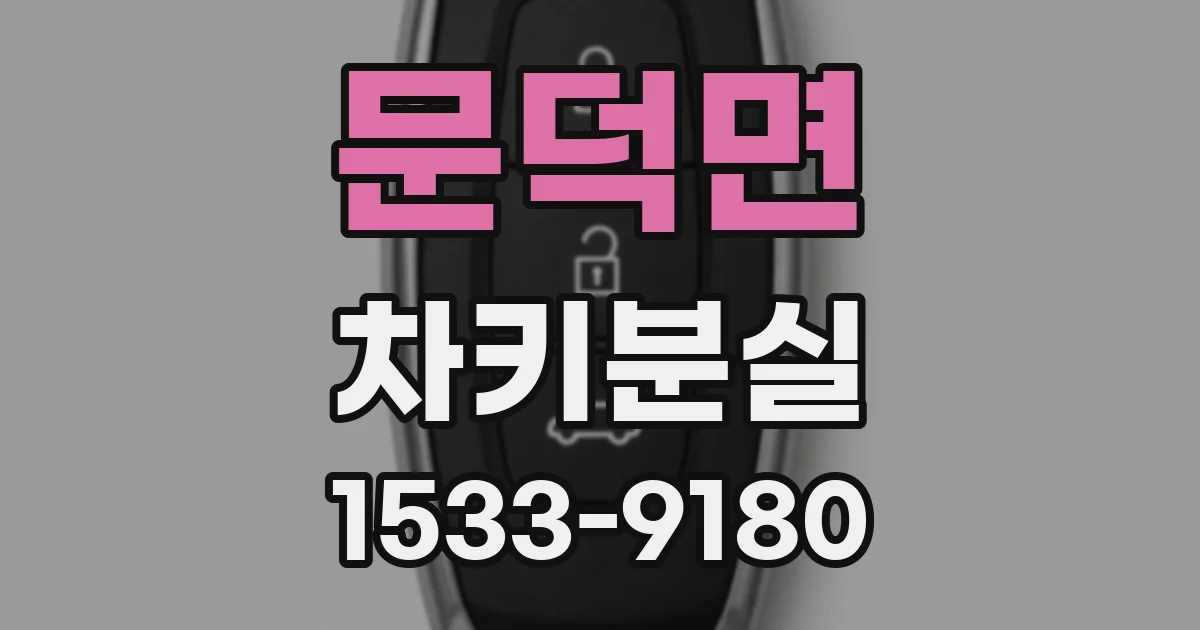 문덕면 차키분실