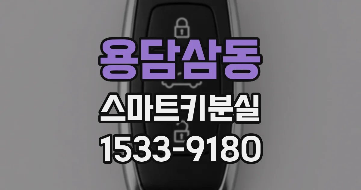 용담삼동 스마트키분실