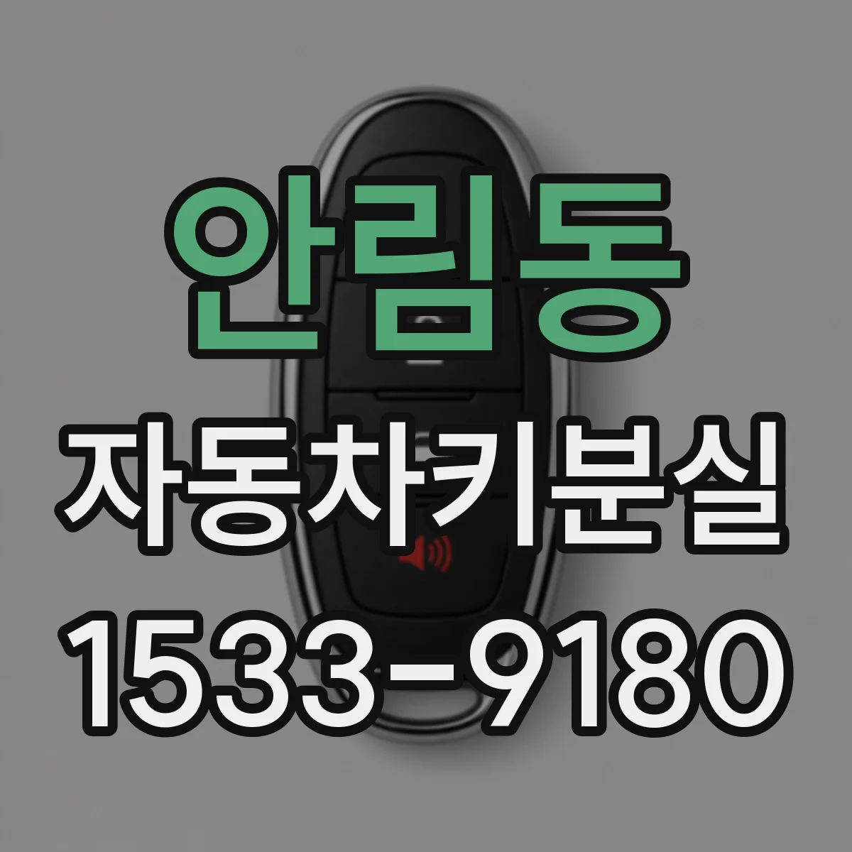 안림동 자동차키분실