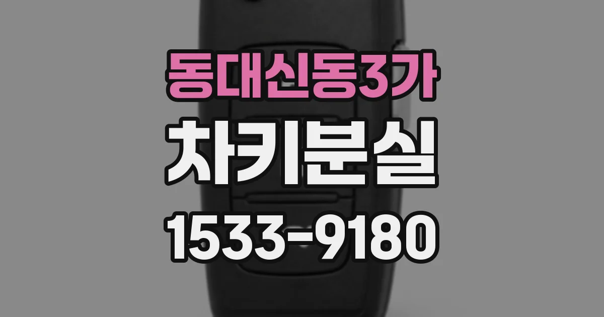 동대신동3가 차키분실