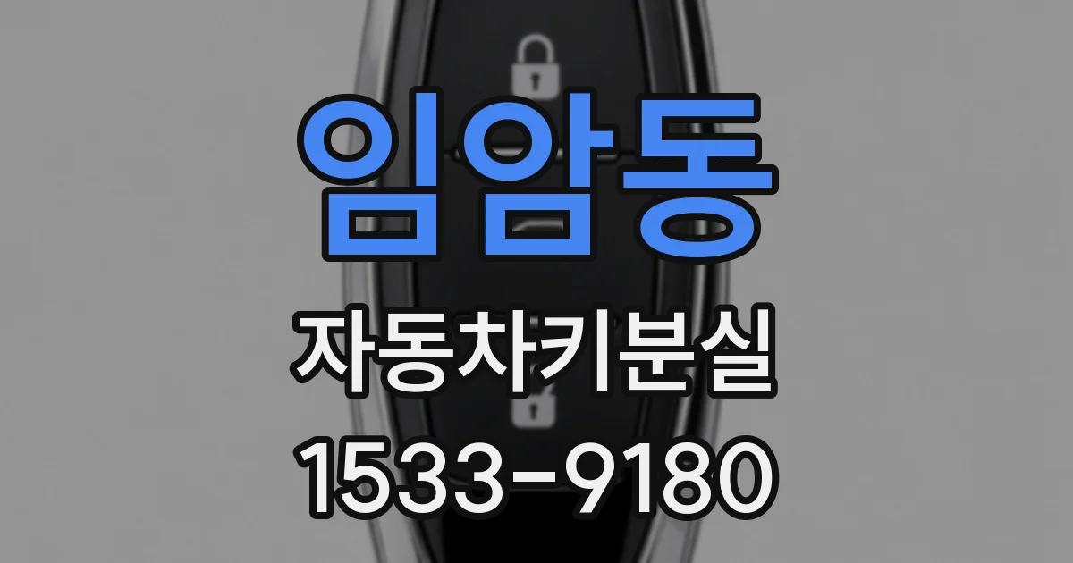임암동 자동차키분실