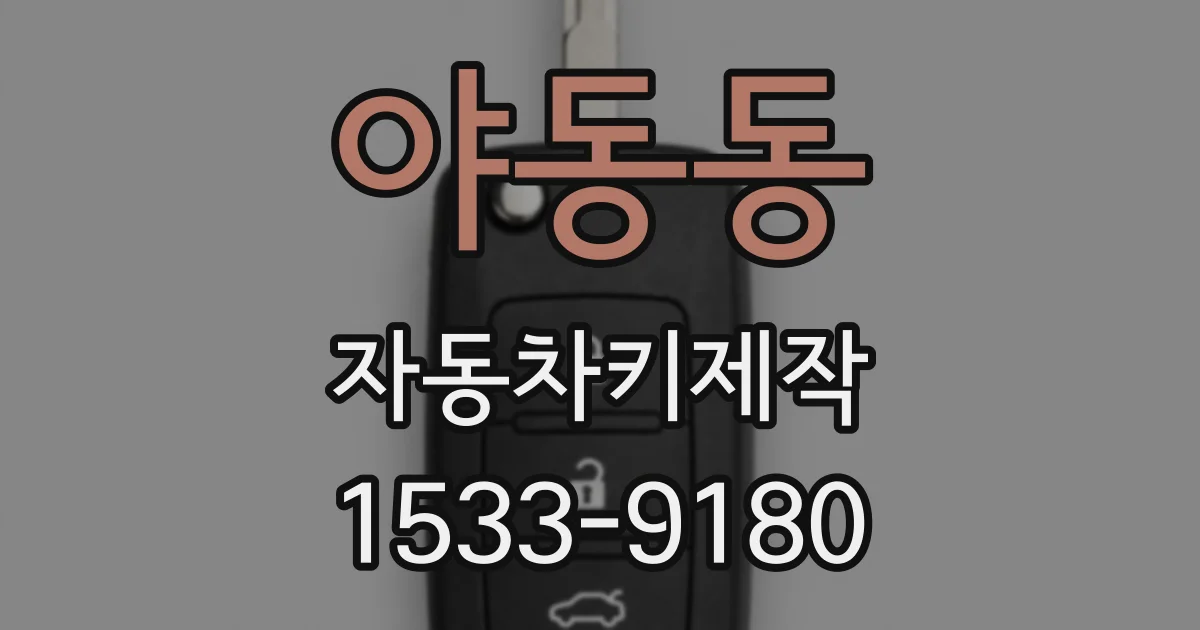 야동동 자동차키제작