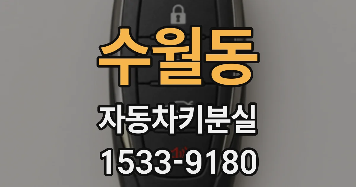 수월동 자동차키분실