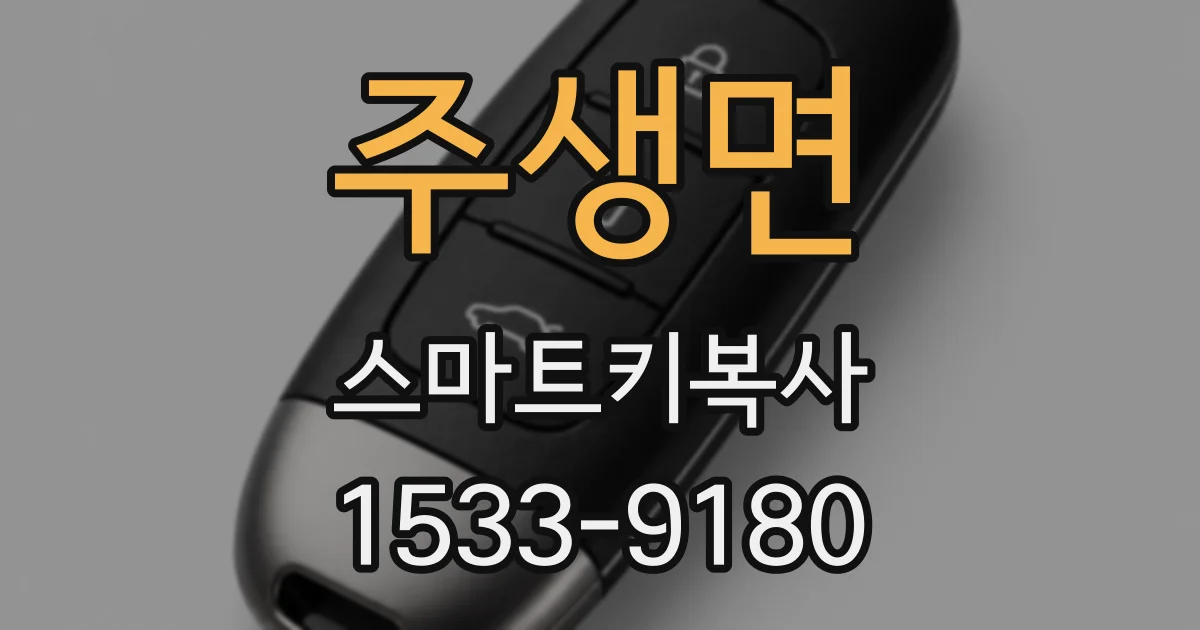 주생면 스마트키복사