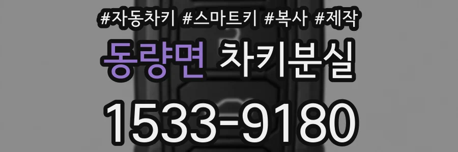 동량면 차키분실