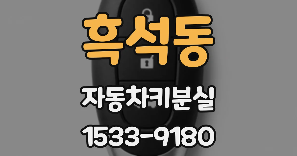 흑석동 자동차키분실