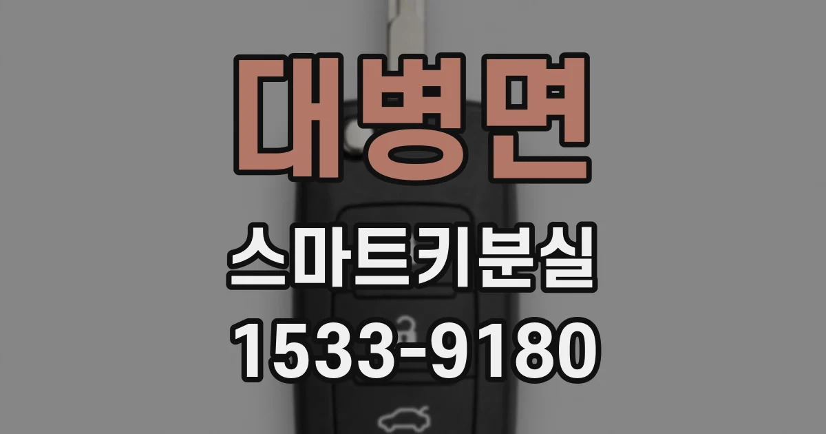대병면 스마트키분실