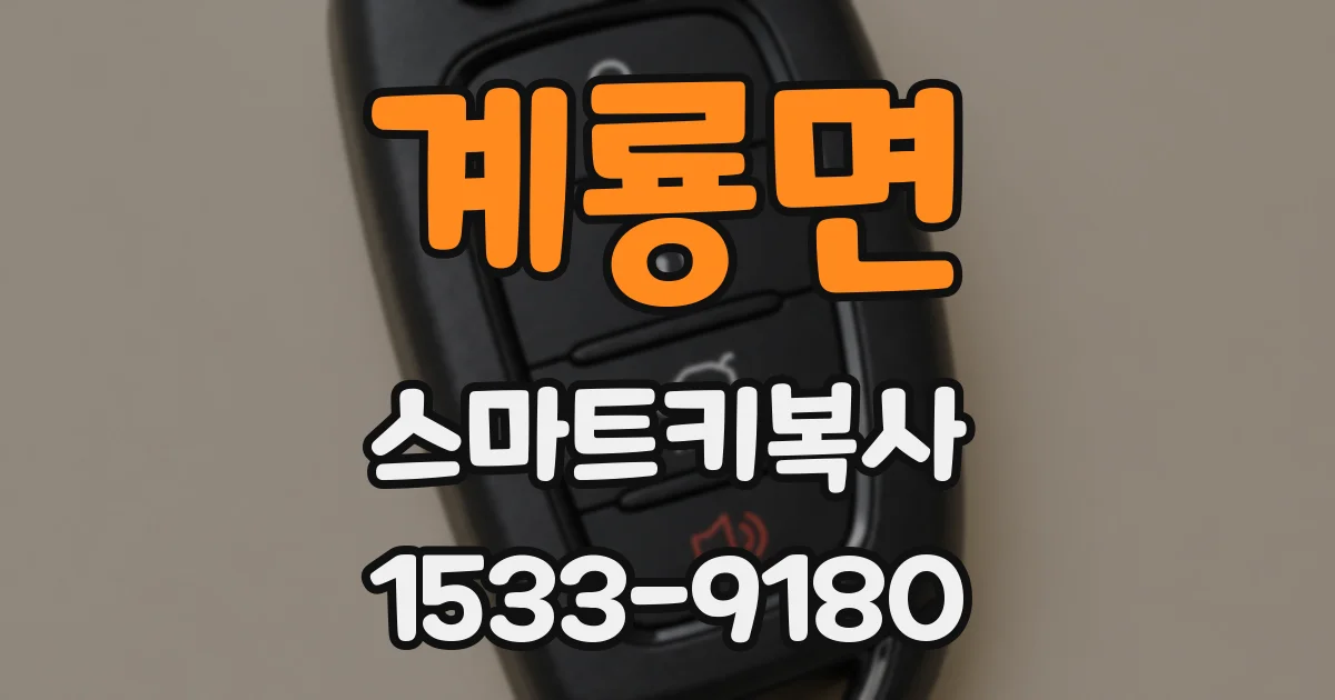 계룡면 스마트키복사