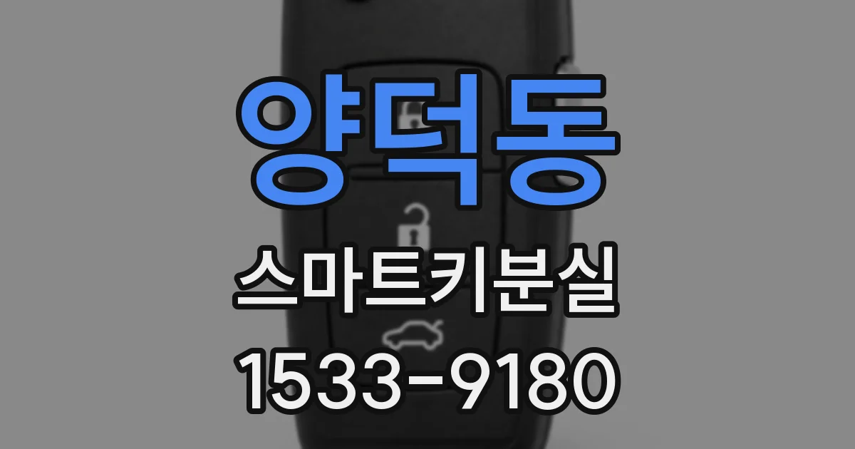 양덕동 스마트키분실