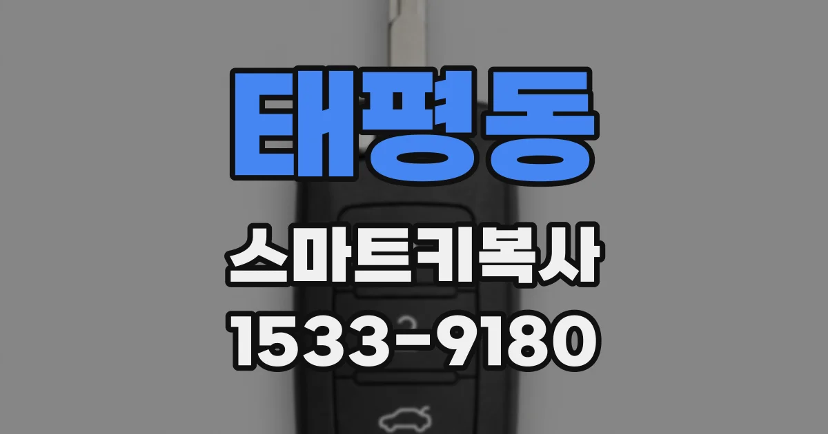 태평동 스마트키복사