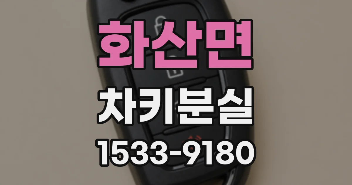 화산면 차키분실