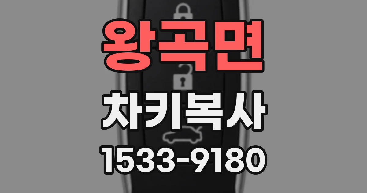 왕곡면 차키복사