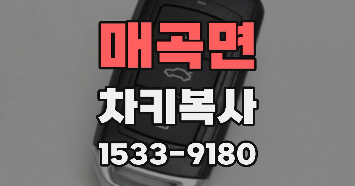 매곡면 차키복사