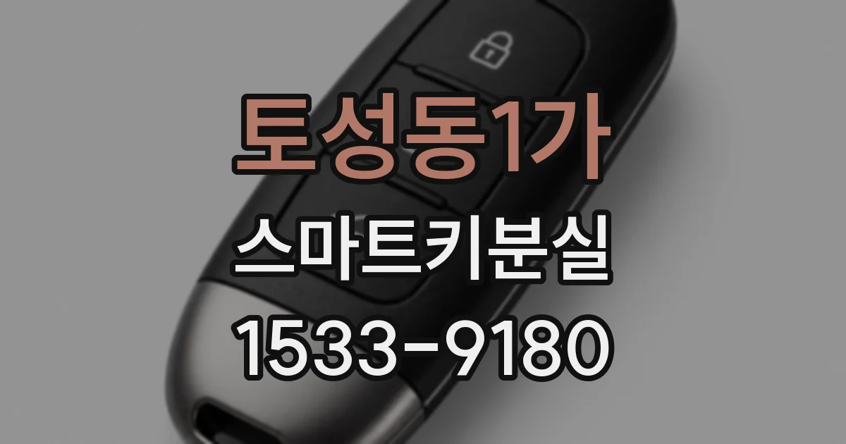 토성동1가 스마트키분실